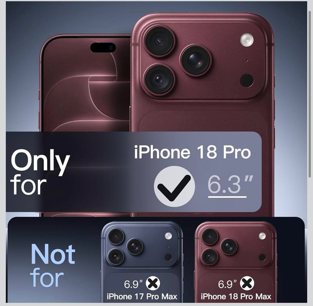 Silicone/Leather Case Exclusively Designed for iPhone 18 Pro (6.3 Inch)
