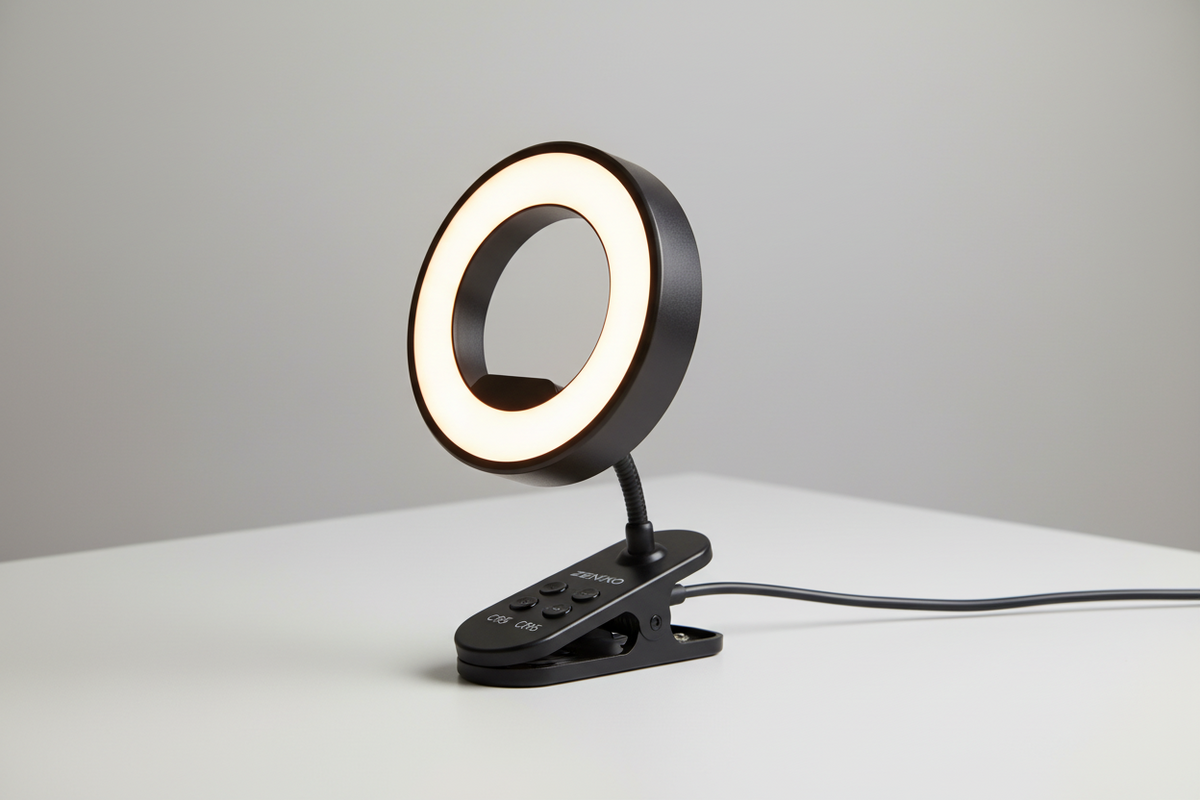 ZENIKO 5" Bi-Color CRI95 Dimmable Ring Light with Magnetic Stand