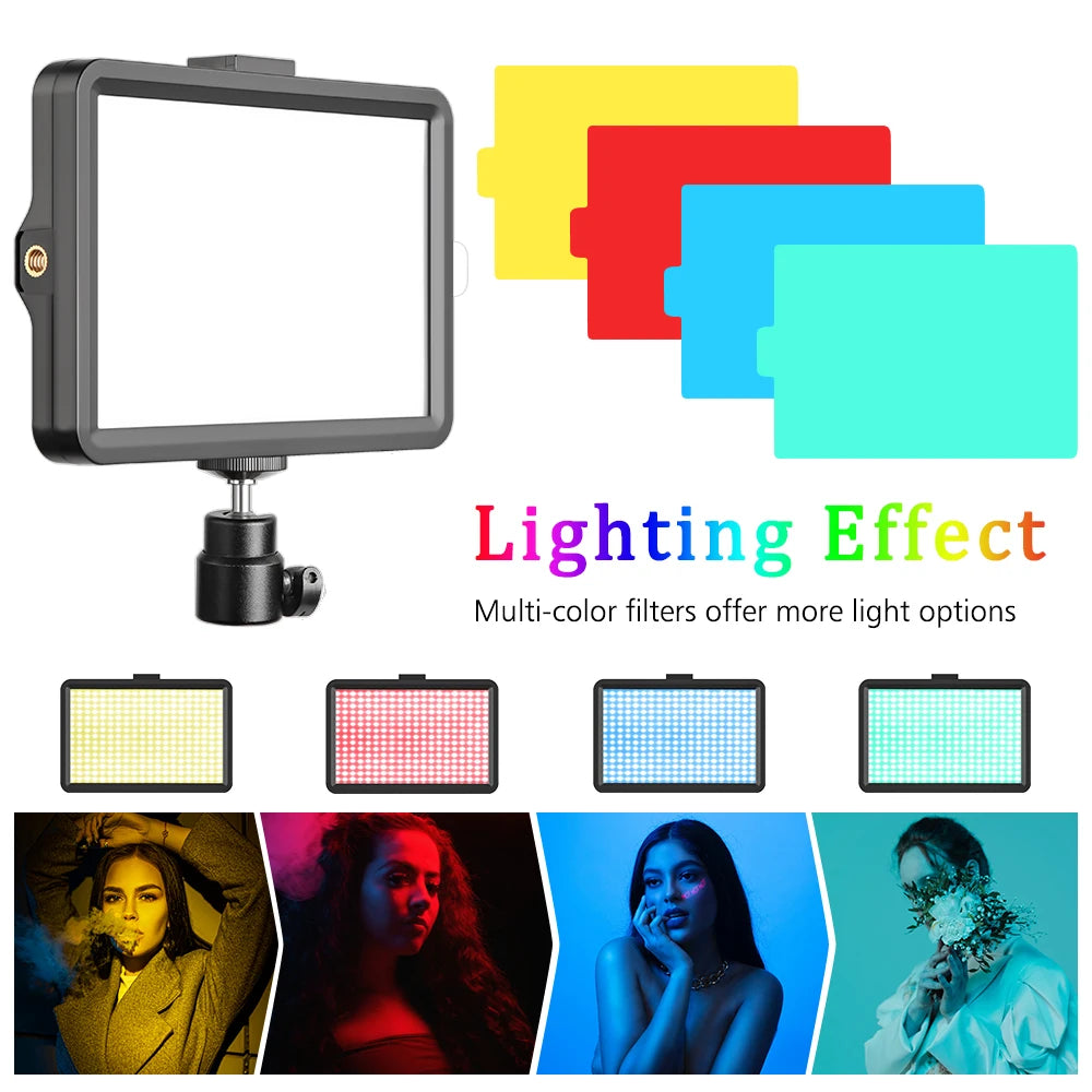 6-inch LED Ring Light / Panel Light Kit with Tripod