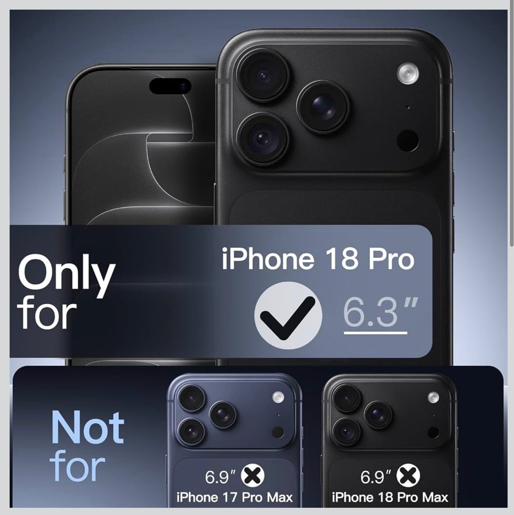 Silicone/Leather Case Exclusively Designed for iPhone 18 Pro (6.3 Inch)