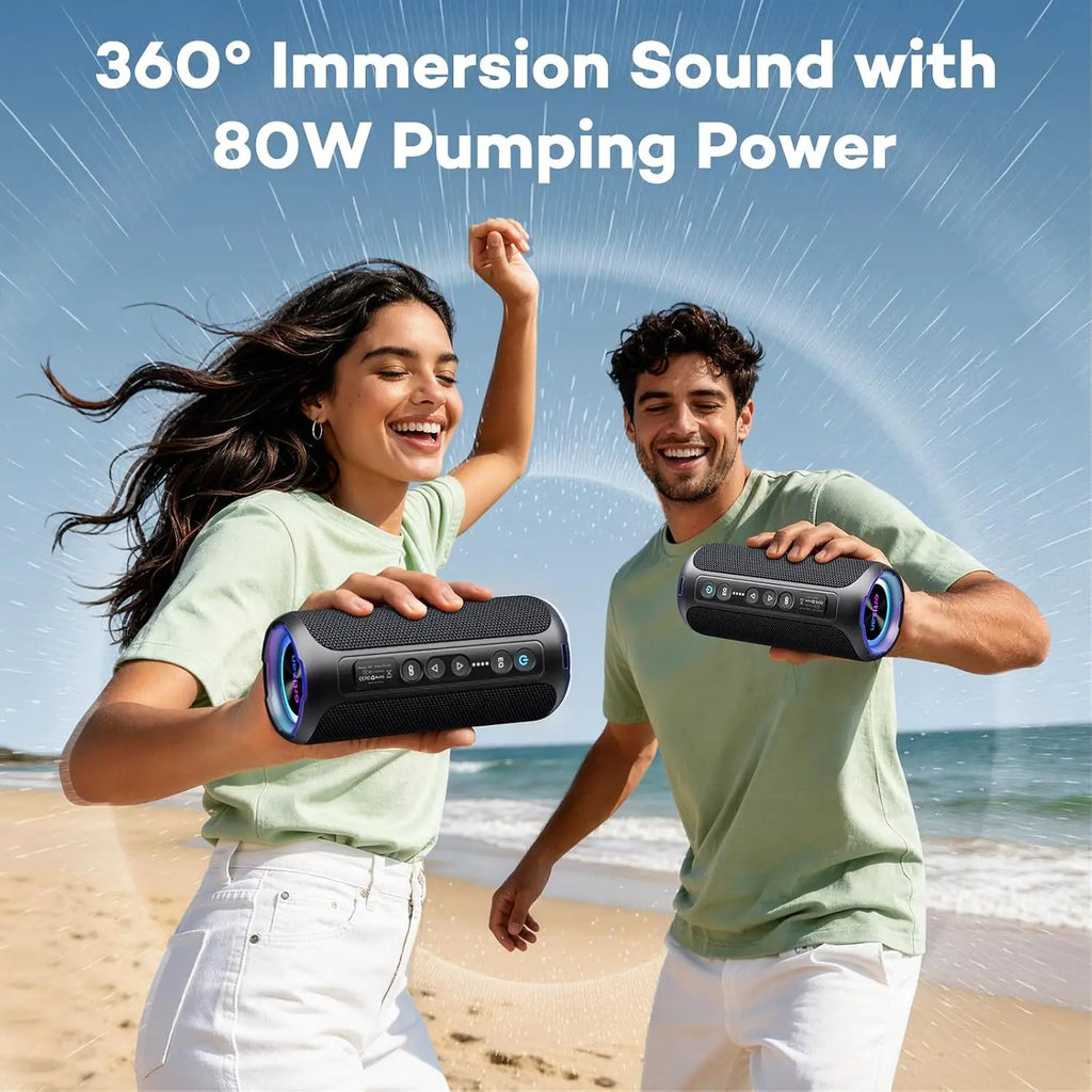 Ortizan 40W Outdoor Bluetooth Speaker – IPX7 Waterproof