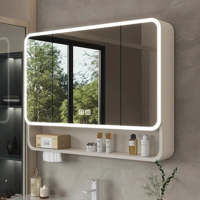 Smart LED Bathroom Mirror Cabinet – Anti-Fog