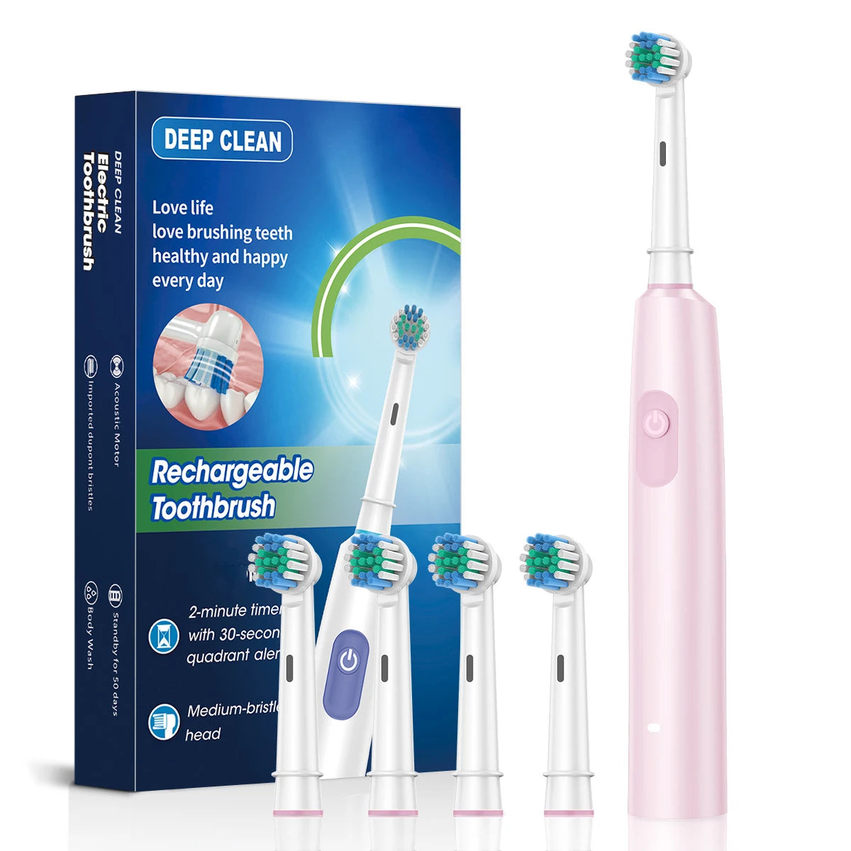 Rechargeable Electric Toothbrush – 5 Modes