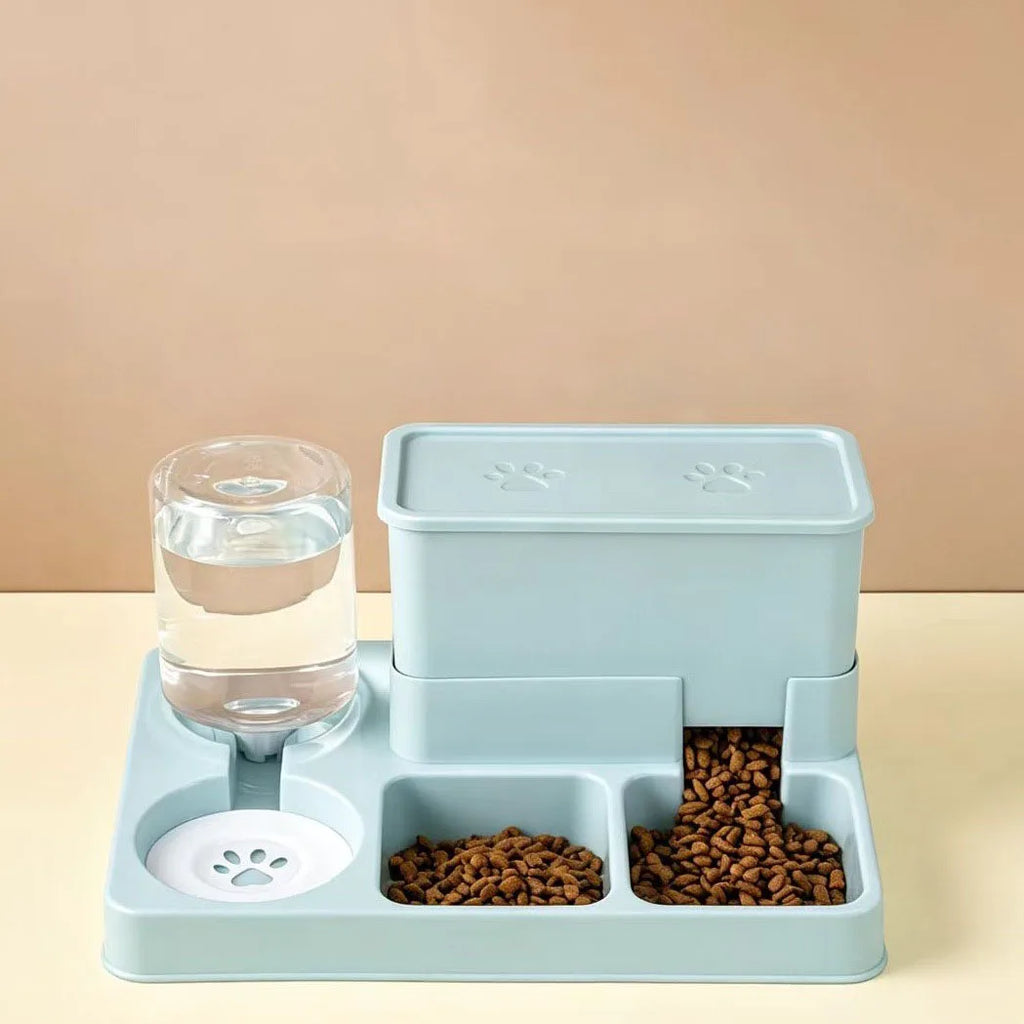 2-in-1 Automatic Pet Feeder & Water Fountain