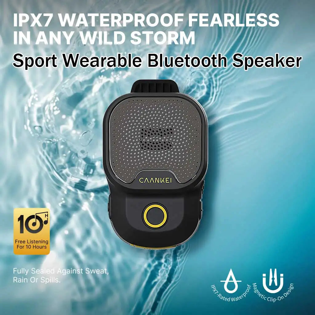 Wearable Clip-On Bluetooth Speaker – IPX7