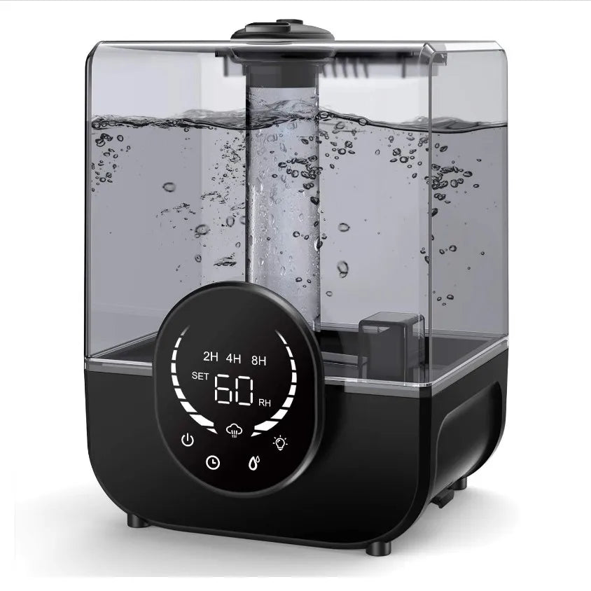 Smart 3-Gear Humidifier with Timer 20W Power, 200m³/h Spray, Large Tank, Quiet 40dB for Home/Office
