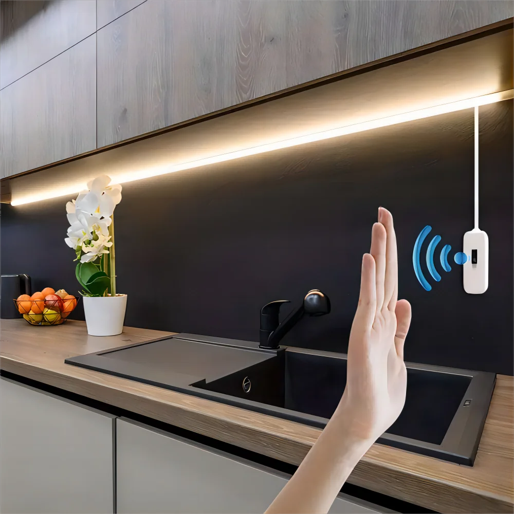 Smart USB Led Strip Light SMD2835 5V Motion Sensor Hand Scan ON OFF Control Backlight Tape for TV Kitchen Cabinet Wardrobe