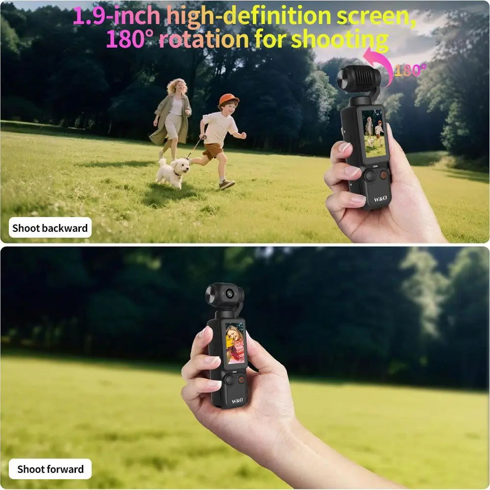 1080P Sports Camera with 180° Rotating Lens
