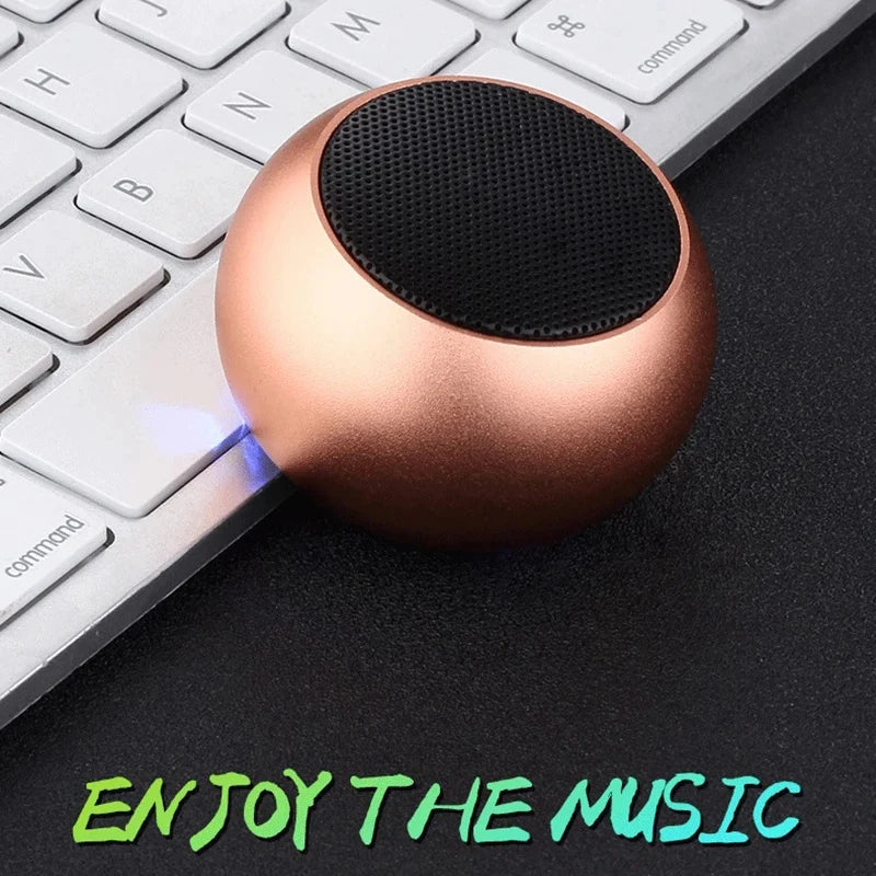 Metal Mini Bluetooth Speaker with Deep Bass