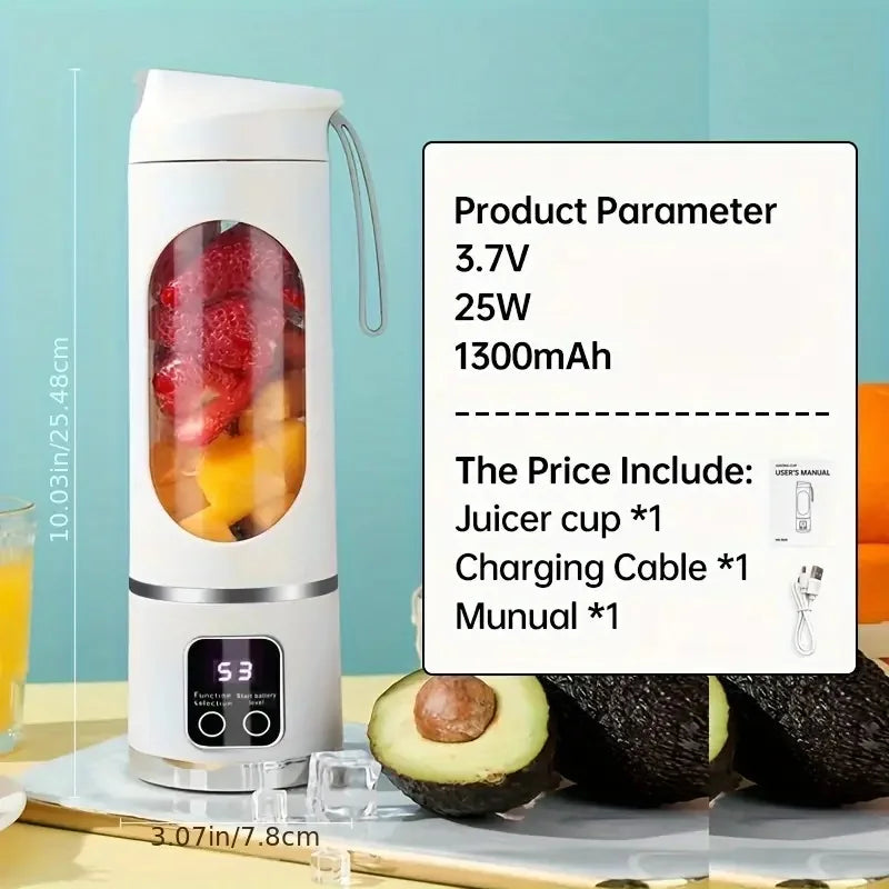 USB Mini Blender – Stainless Steel Blades