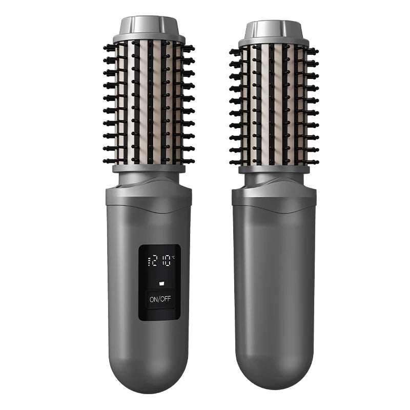 Cordless Ionic Hair Straightener Brush – USB-C