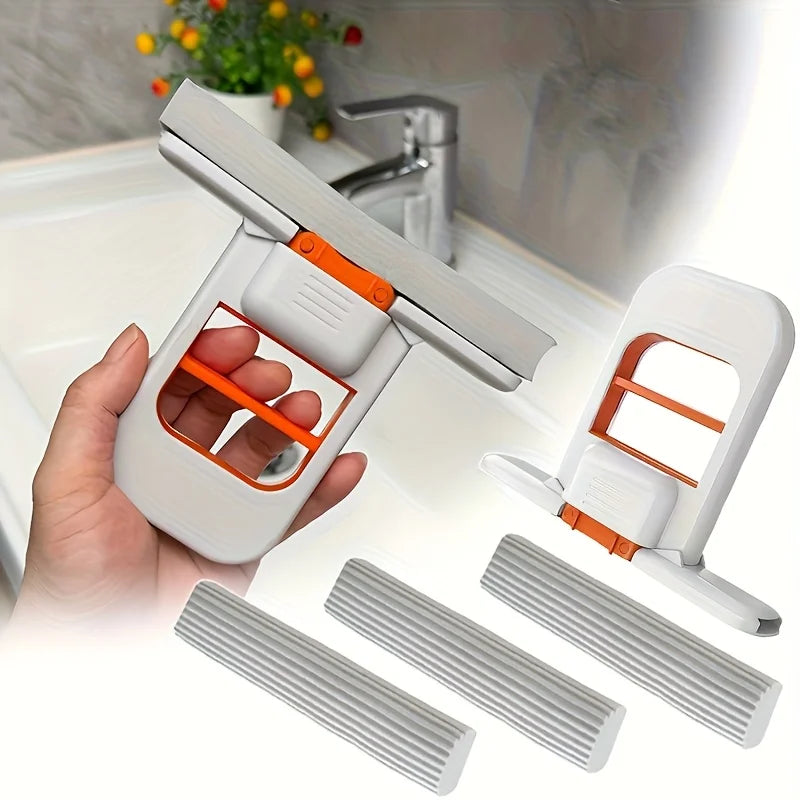 Self-Squeezing Mini Desktop Sponge Mop