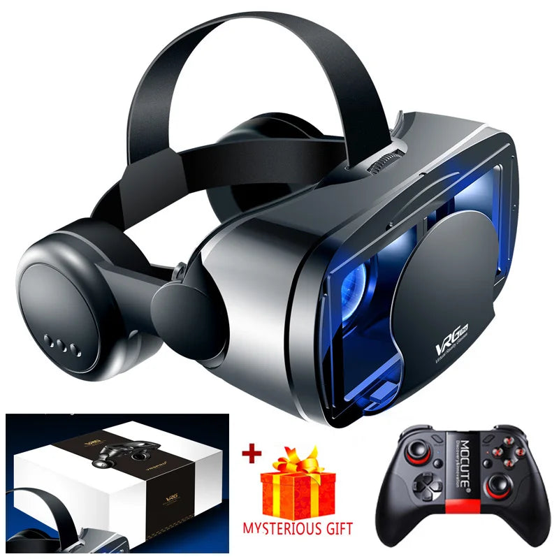 3D VR Headset for Phones – Headphone & Remote Bundles