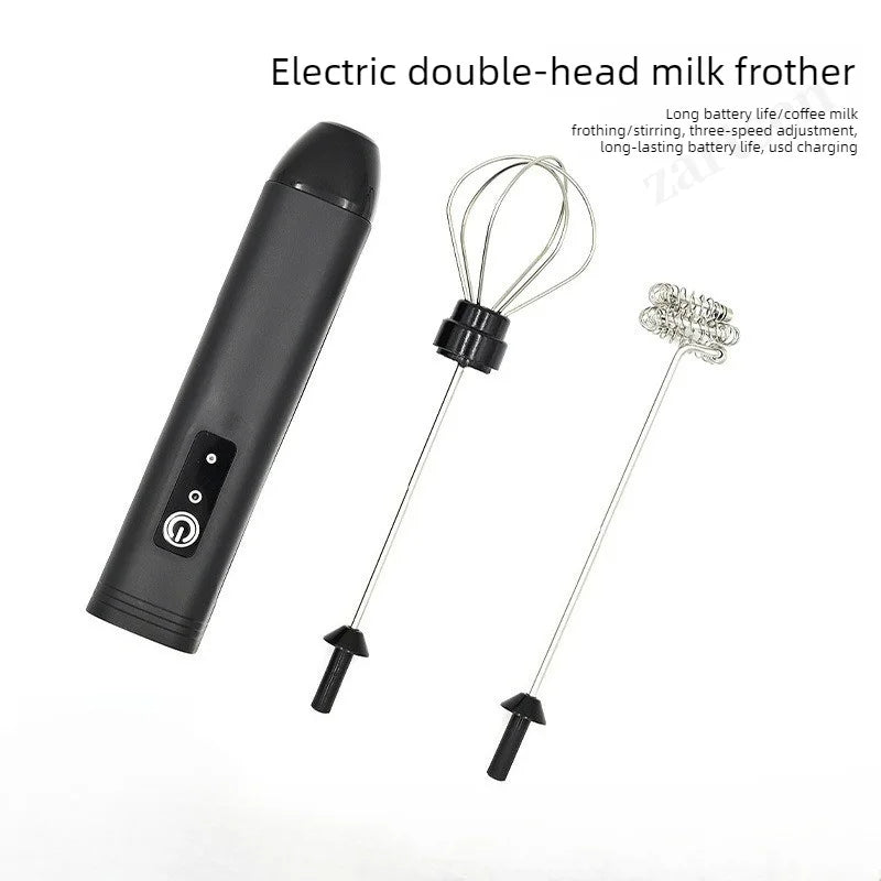 2-in-1 Rechargeable Milk Frother & Mini Whisk