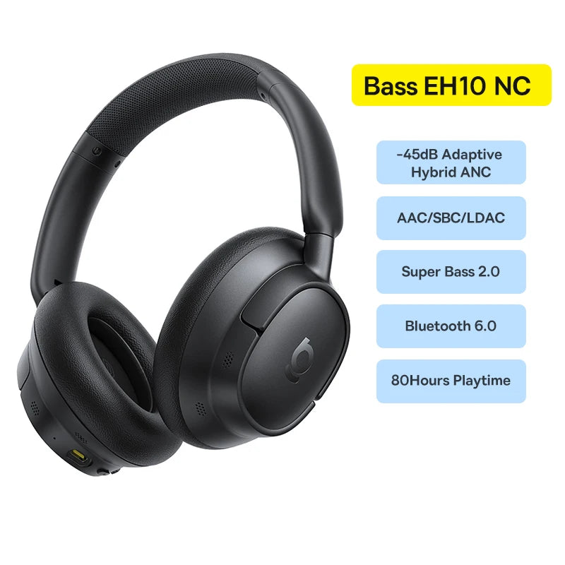 Baseus Bass EH10 Noise-Cancelling Wireless Headphones