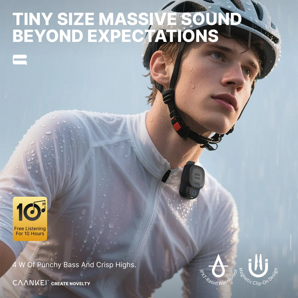 Wearable Clip-On Bluetooth Speaker – IPX7