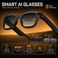 Smart Glasses 800W HD Camera AI Recognition Translation EIS Anti Shake Video Recording Bluetooth Audio Smart Eyewear Men Women