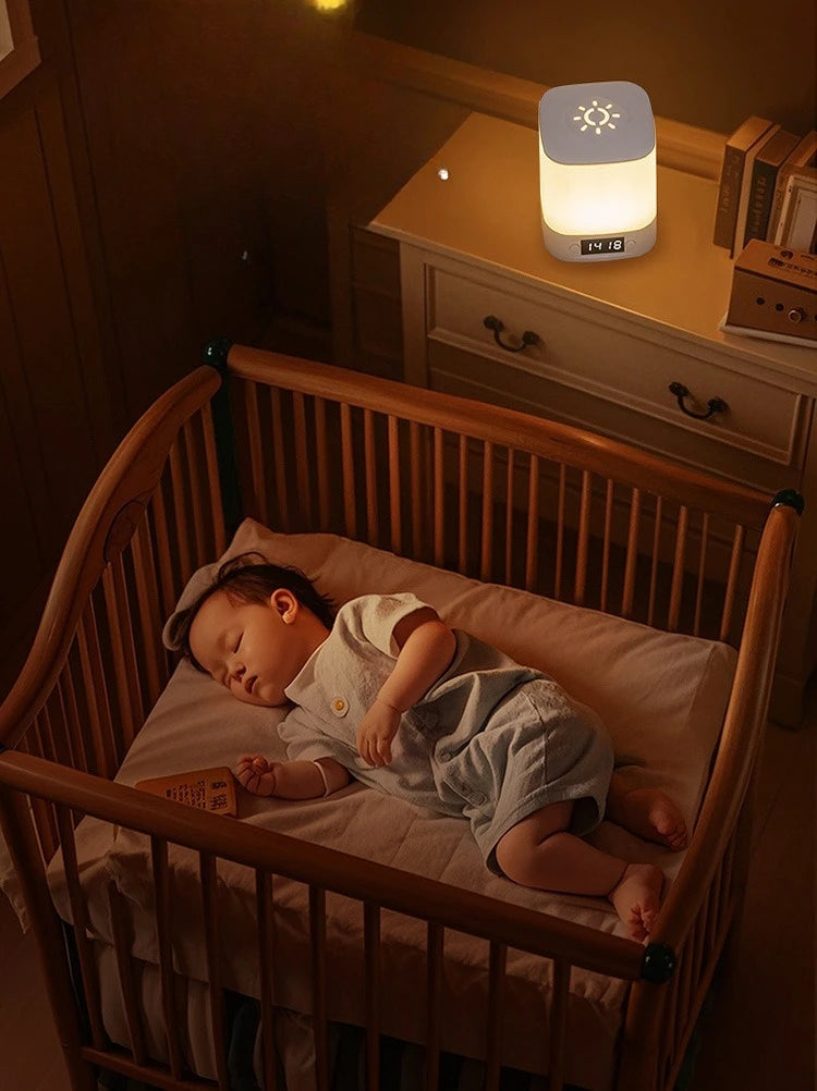 LED Night Light with Clock – Rechargeable