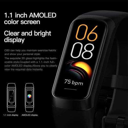 AMOLED Smartwatch with Health & Fitness Tracking