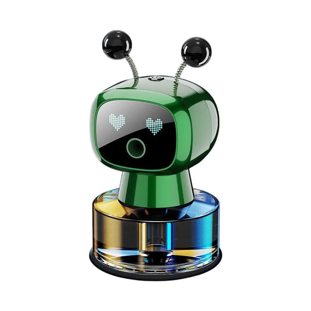 Smart Car Air Freshener AI Rechargeable Car Aroma Diffuser Smart eyes 4 Levels of Adjustable Intelligent Car Diffuser Gift