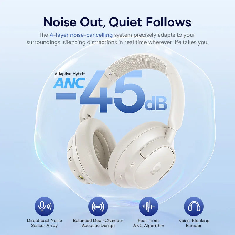 Baseus Bass EH10 Noise-Cancelling Wireless Headphones