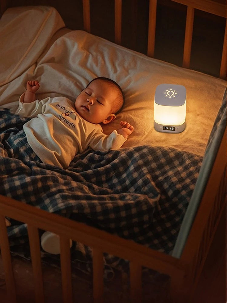 LED Night Light with Clock – Rechargeable