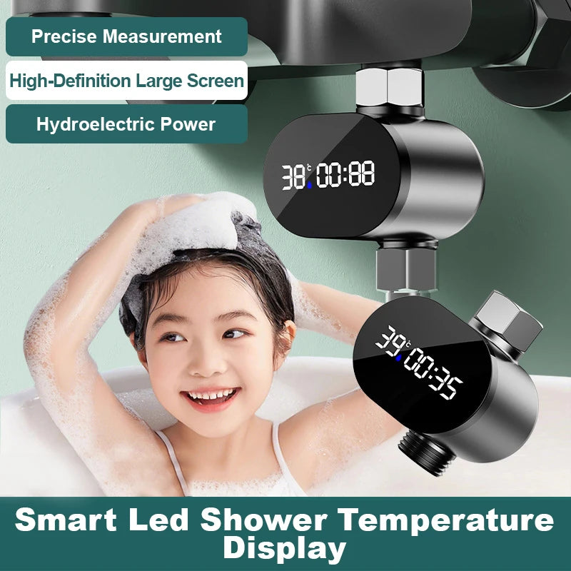 Smart Shower Head With Temperature Display Bath Thermometer Real Time Monitor Safe Anti Scald Water Saving Shower Accessories