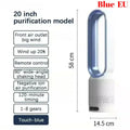 Smart Bladeless Tower Fan with Remote – 8 Speeds
