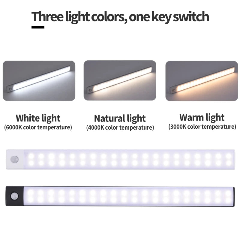 3-Color Motion Sensor Cabinet Light – 10 to 50cm