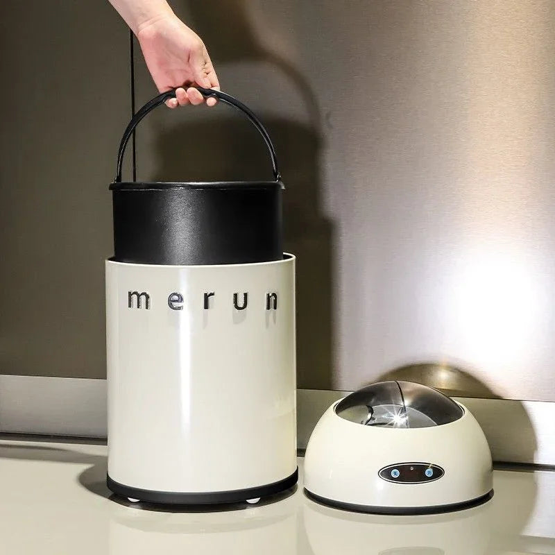 Smart Trash Can Stainless Steel Automatic Sensor Litter Bins Kitchen Bedroom Trash Cans Living Room Garbage Can Toilet Rubbish