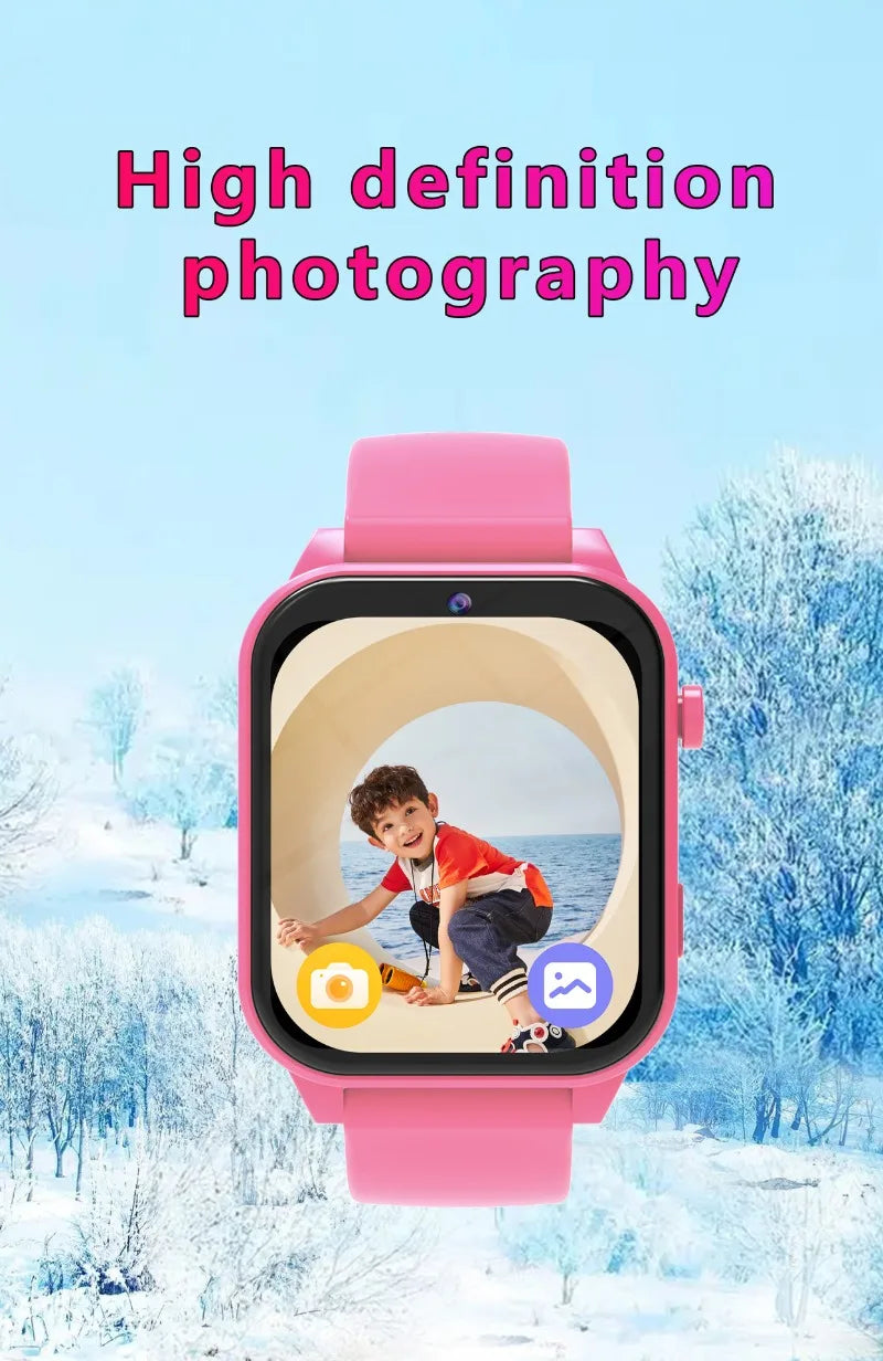 Smartwatch Children's Games Watch 1.83 Inch Display Screen Sleep Monitor Camera Alarm Clock Kids Bracelet for Boys Girls Gifts