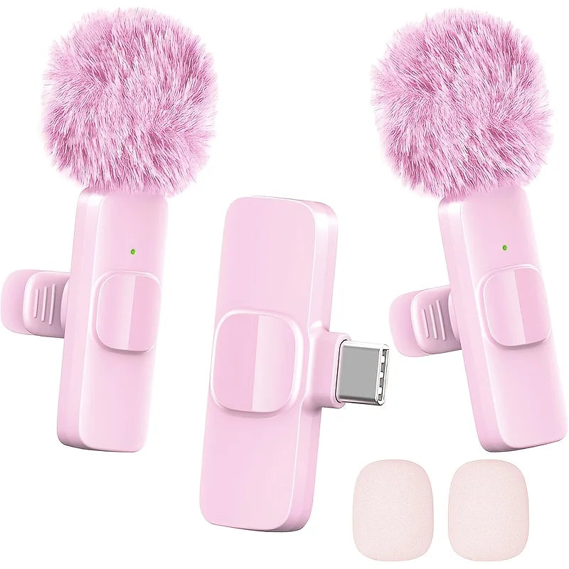 Mini Wireless Lapel Microphone for iPhone, iPad & Android