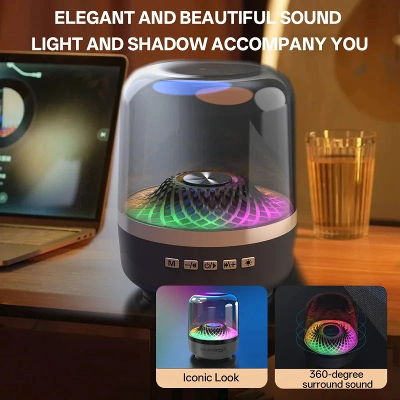 Portable Bluetooth 5.3 Soundbar with RGB Light