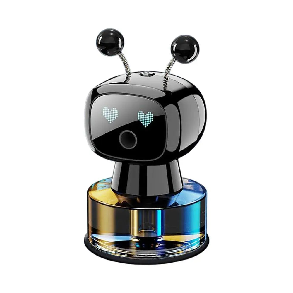 Smart Car Air Freshener AI Rechargeable Car Aroma Diffuser Smart eyes 4 Levels of Adjustable Intelligent Car Diffuser Gift