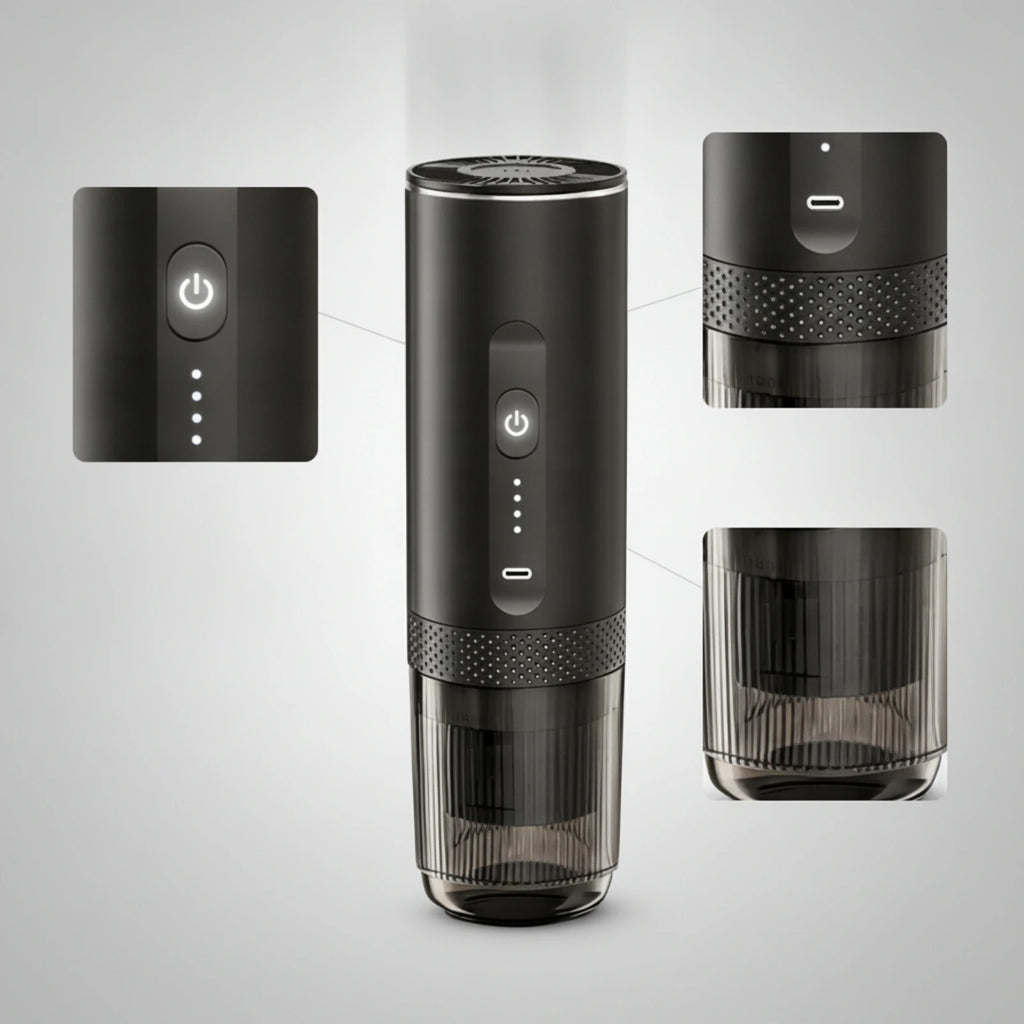 Portable Self-Heating Espresso Maker – 20 Bar