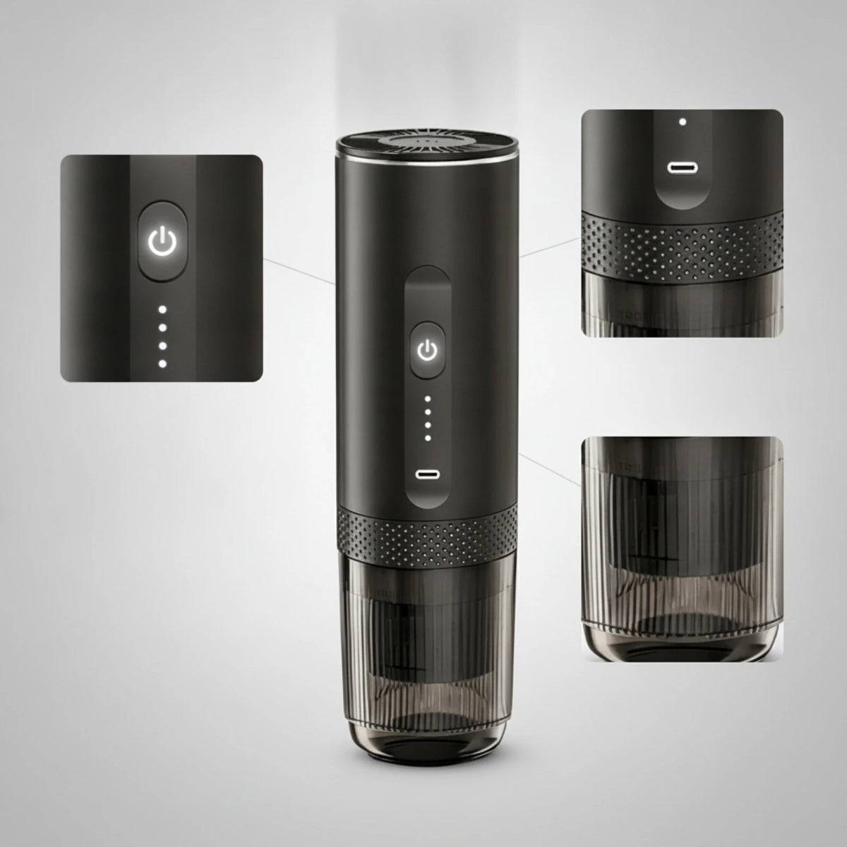 Portable Self-Heating Espresso Maker – 20 Bar