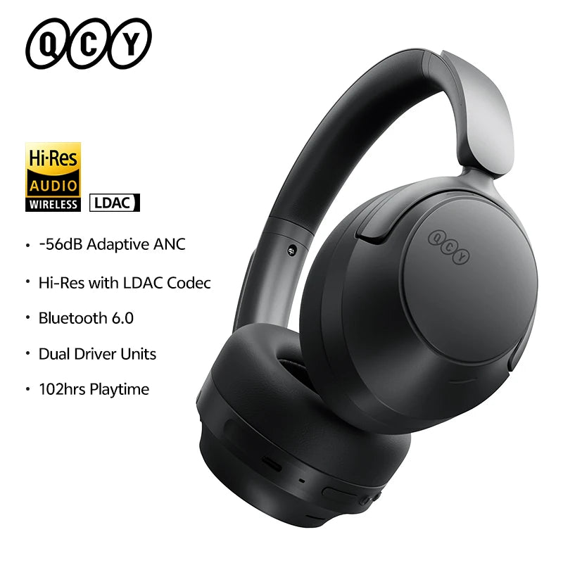 QCY H3S Adaptive ANC Headphones – Hi-Res LDAC