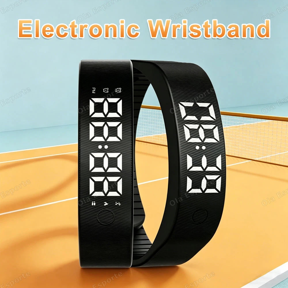 LED Vibrating Alarm Watch with Pedometer