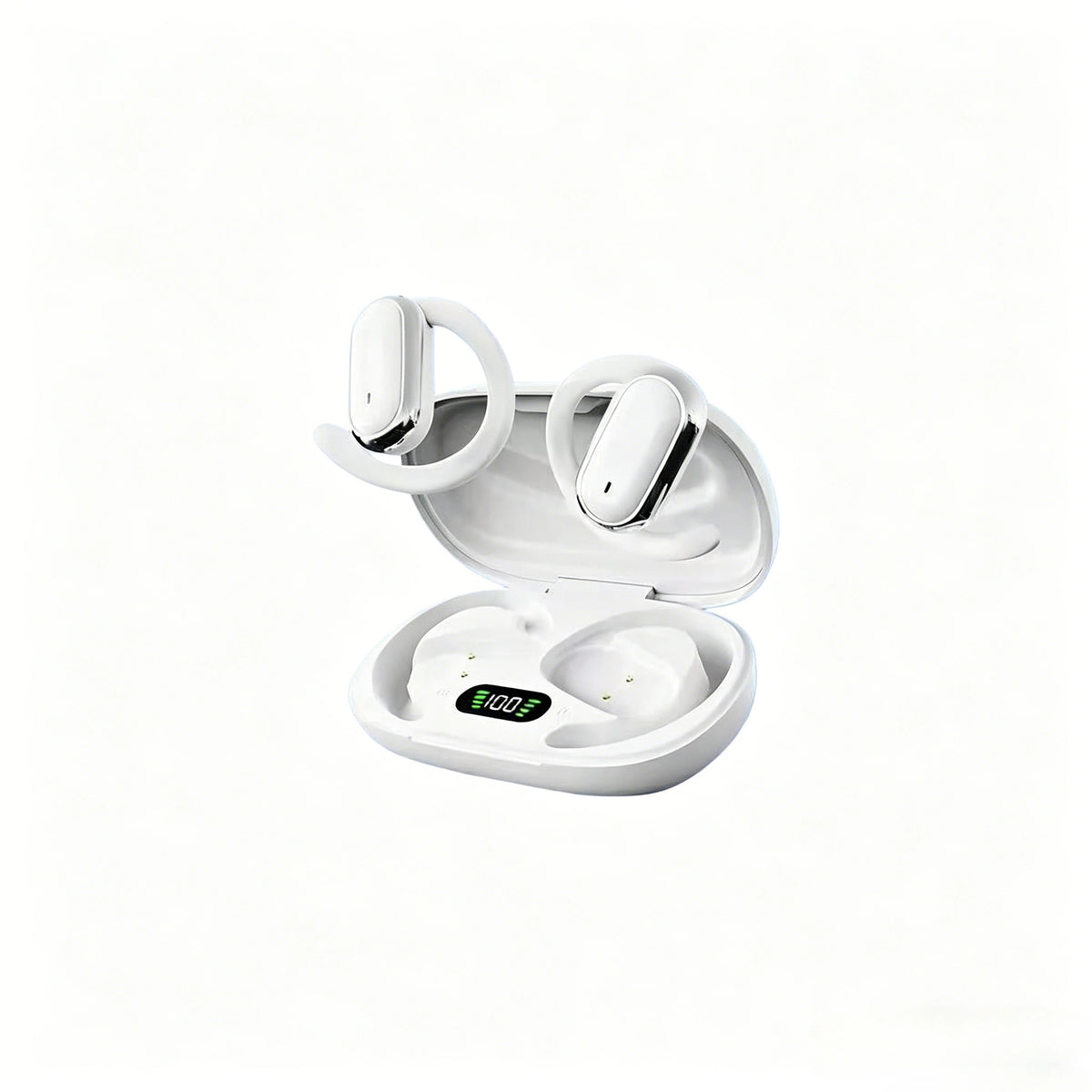 Open-Ear Hook Earbuds with LED Display