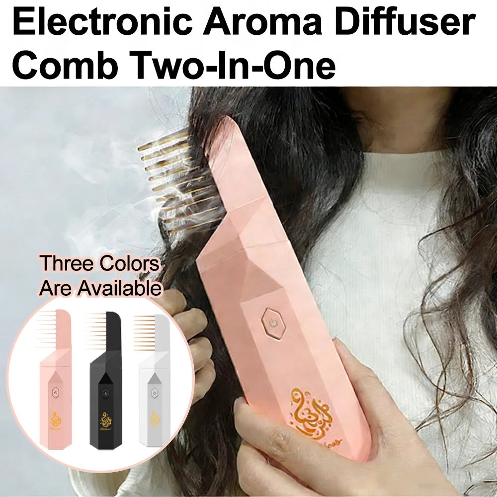 Electric Bakhoor Burner with Hair Comb Set