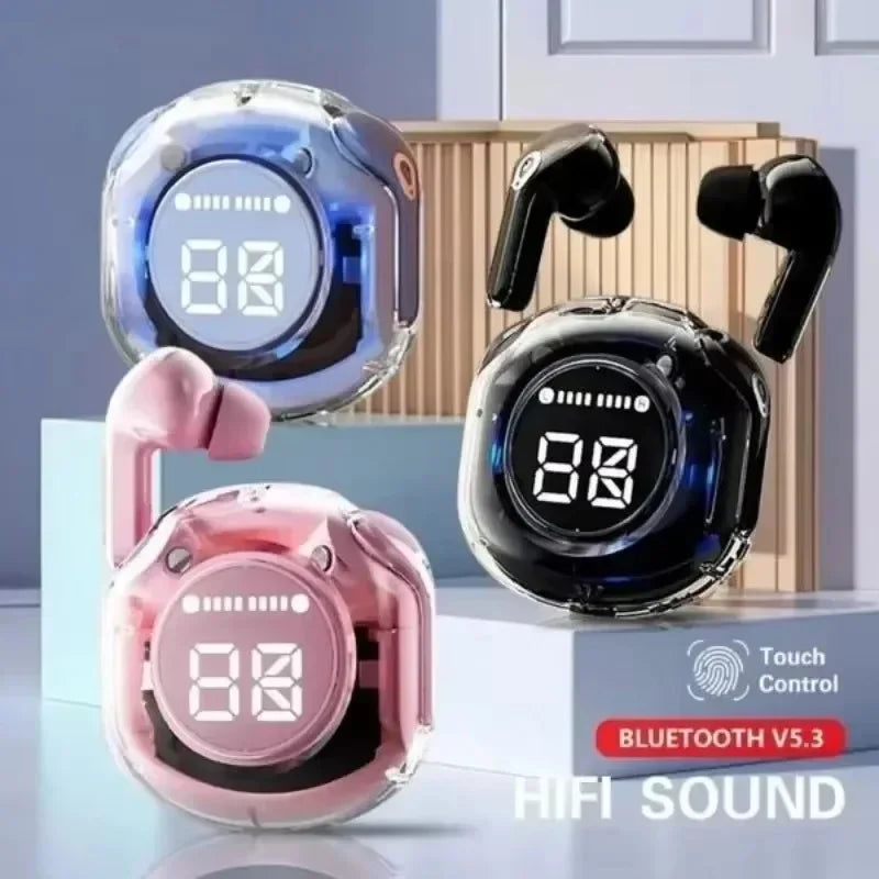 Wireless Mini Earbuds LED Power Digital Display TWS Headset Stereo Sound Bluetooth-compatible 5.3 For All Smartphones