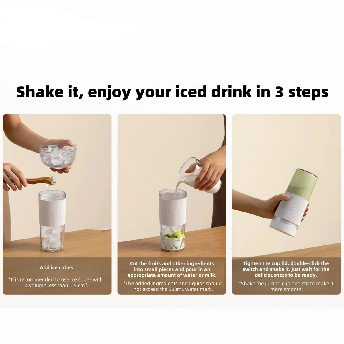 MIJIA Portable Juicer 2 – 300ml Mini Blender