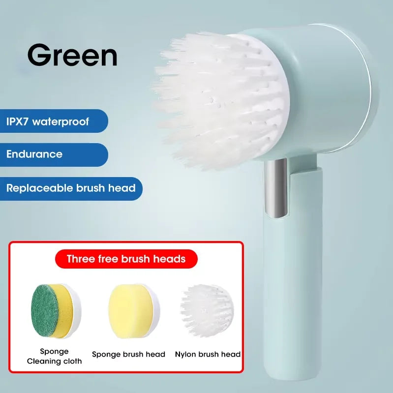 5-in-1 Electric Spin Scrubber for Bathroom