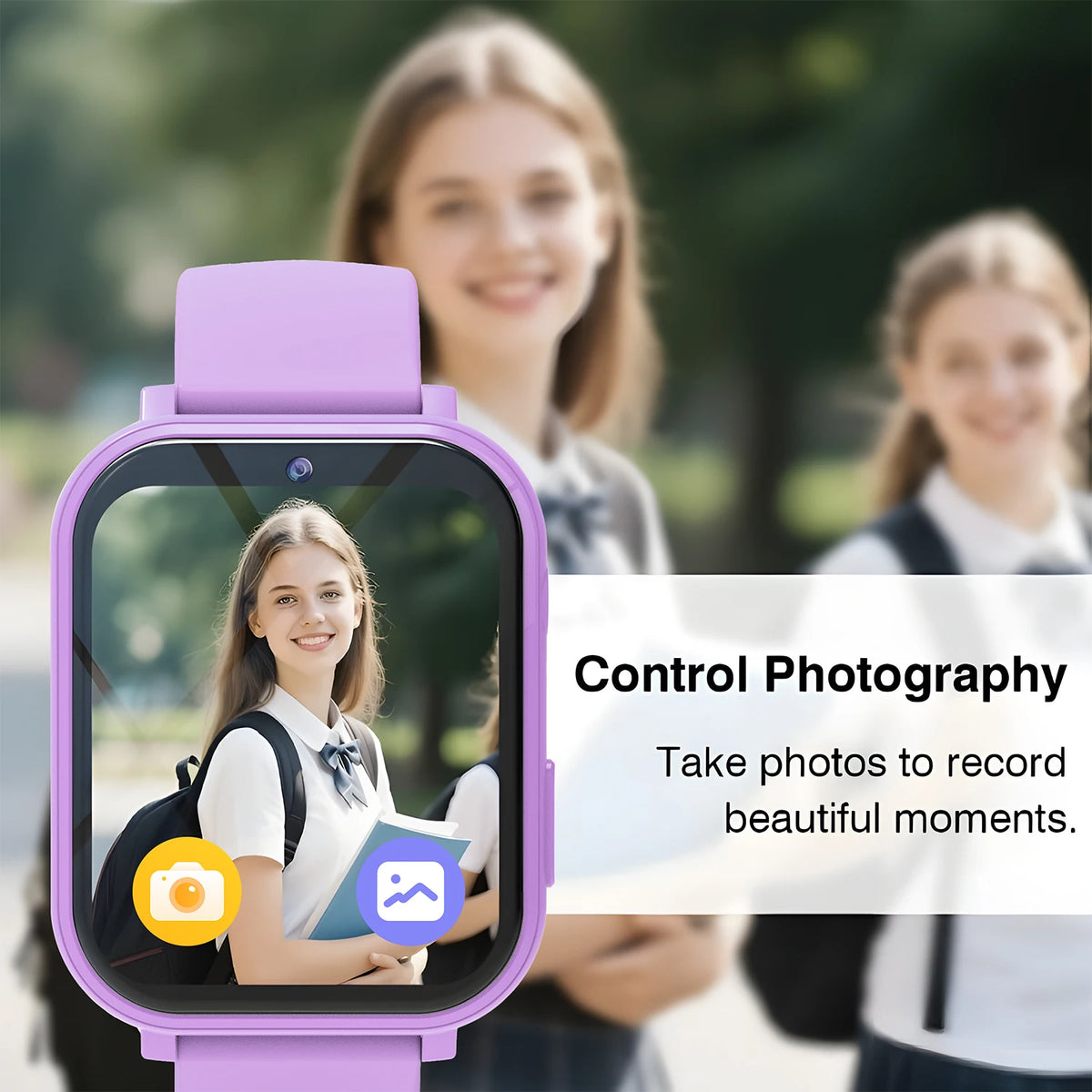 Kids Smart Watch Games Camera Flashlight Sleep Monitoring High-capacity Battery Step Counter Boy Girl Children Smartwatch Gifts