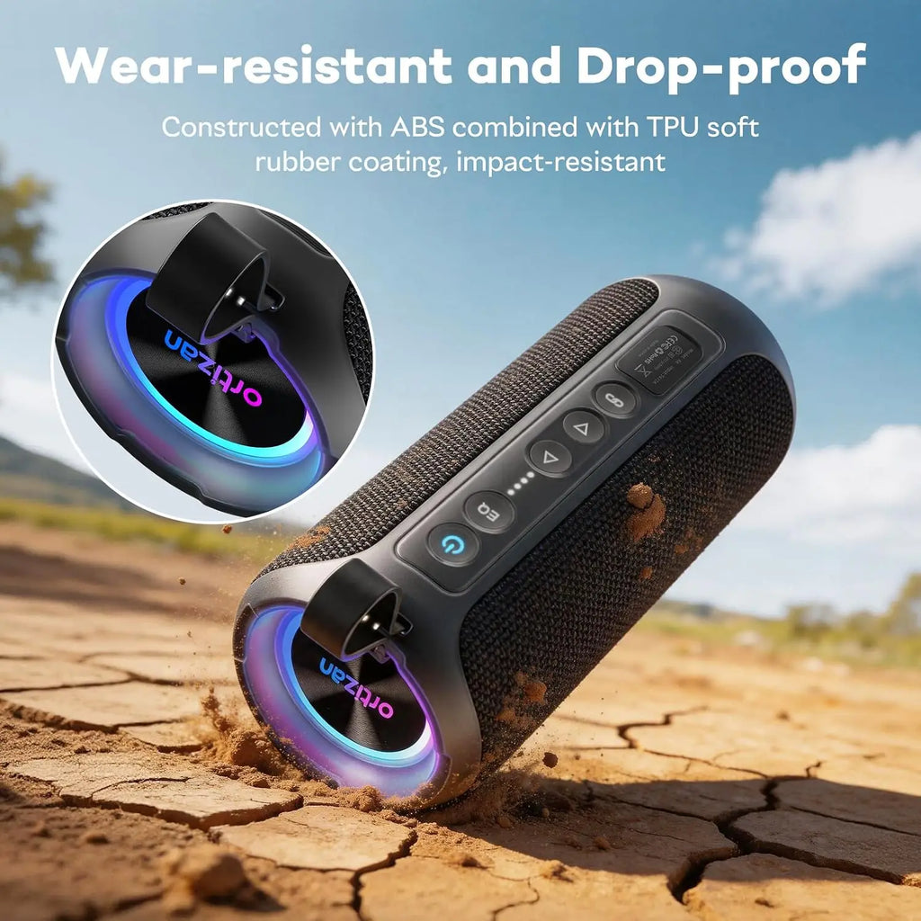 Ortizan 40W Outdoor Bluetooth Speaker – IPX7 Waterproof