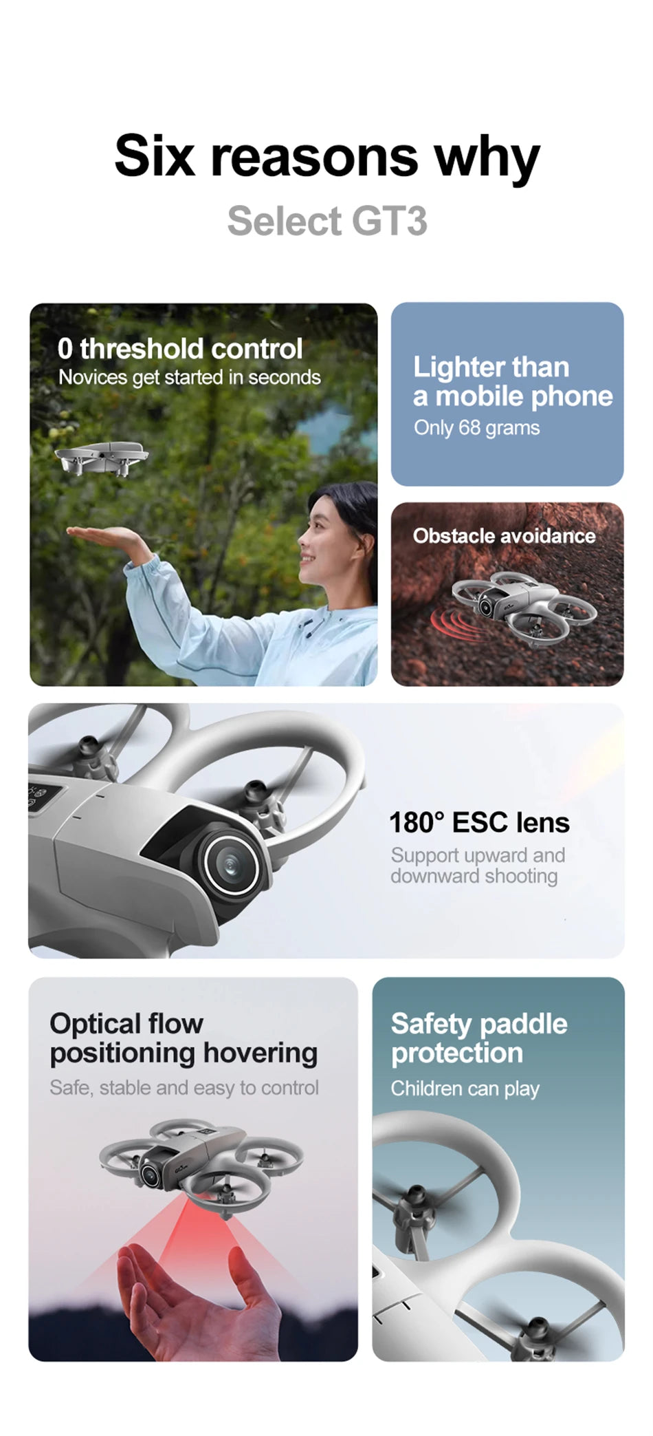 GT3 Mini Drone with 8K Dual Camera