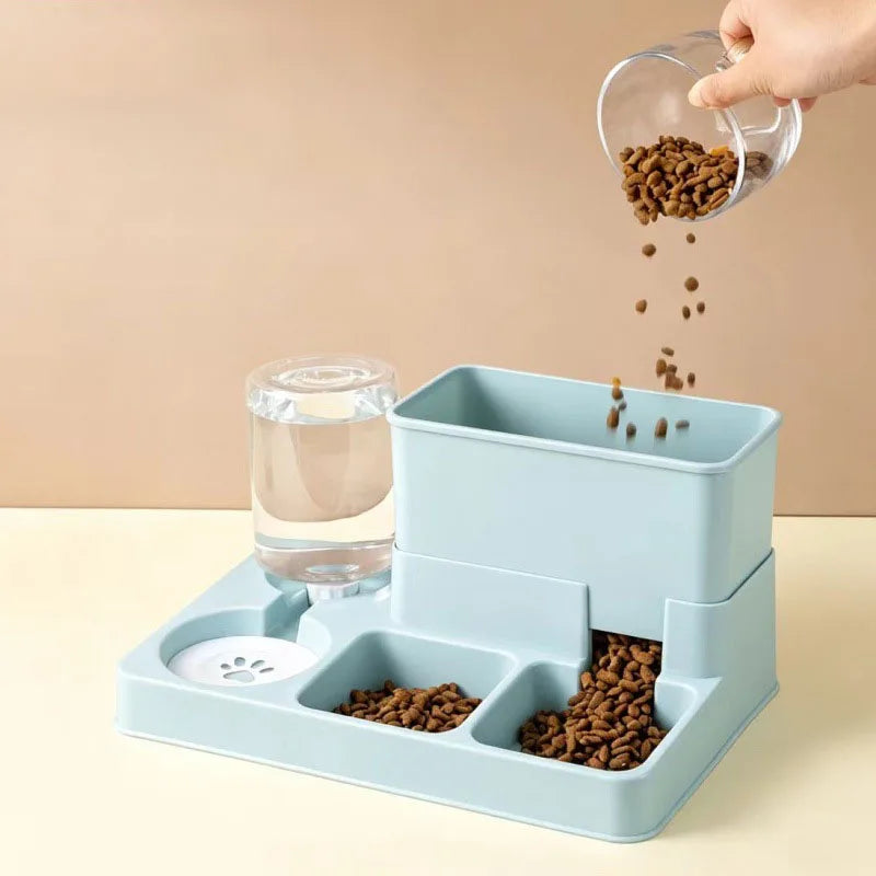 2-in-1 Automatic Pet Feeder & Water Fountain