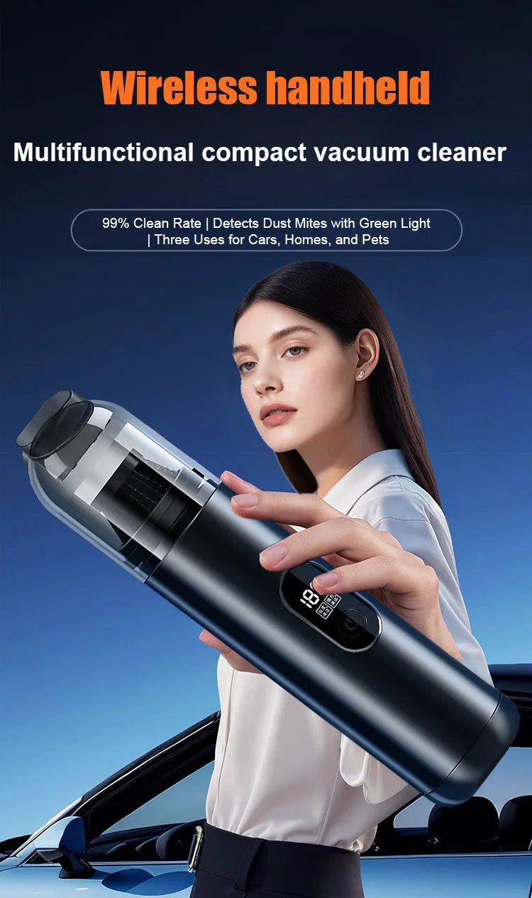 Car Smart 5in1 Portable Super Mini Wireless Handheld Vacuum Cleaner. 5in1 Smart Portable Car Vacuum Cleaner
