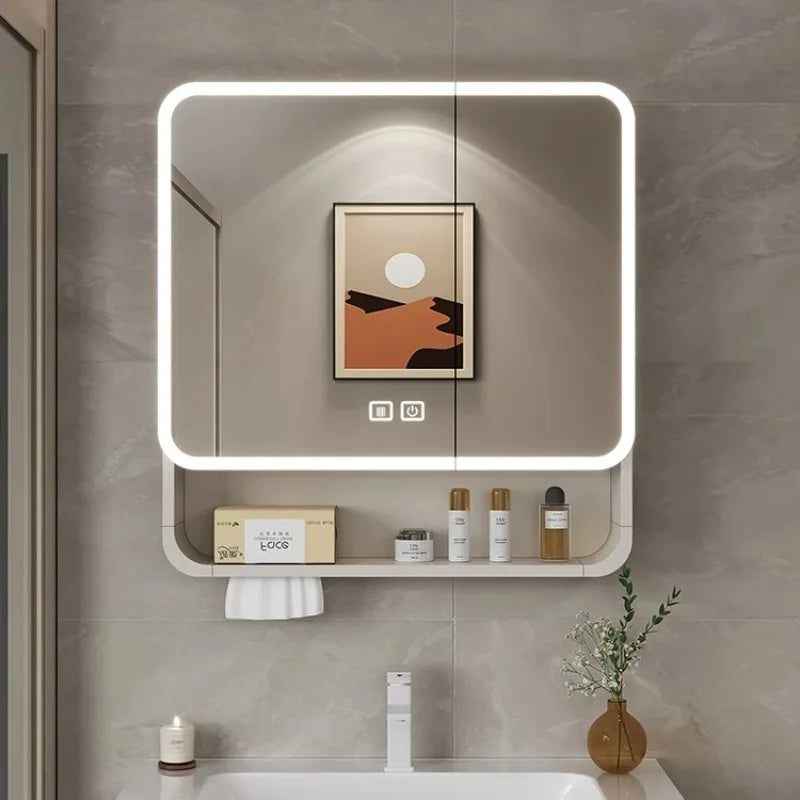 Smart LED Bathroom Mirror Cabinet – Anti-Fog