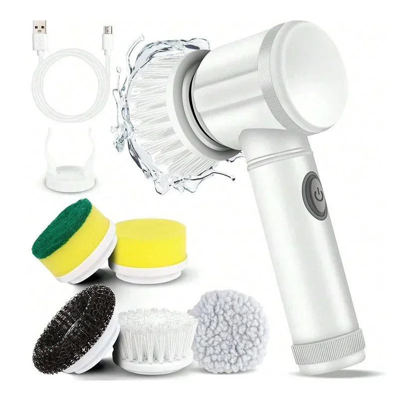 5-in-1 Electric Spin Scrubber for Bathroom